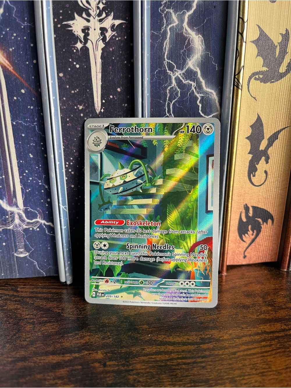 Ferrothorn Pokemon Paradox Rift Illustration Rare 209/182